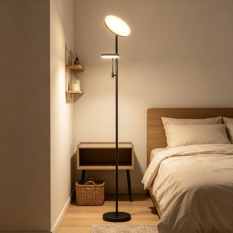 LED-Leuchte 42W dimmbar, 2700K–6500K, 4 Szenenmodi, Fernbedienung & Touch