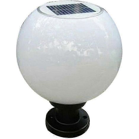 Lampe solaire murale LED 200 mm, pilier rond, éclairage extérieur, édition C (1/5)