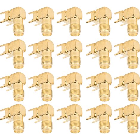 20 connecteurs RF SMAKWE à demi-filetage pour modules DTU, destinés à la transmission de données sans fil et aux connexions d'éclairage intelligent. (1/5)