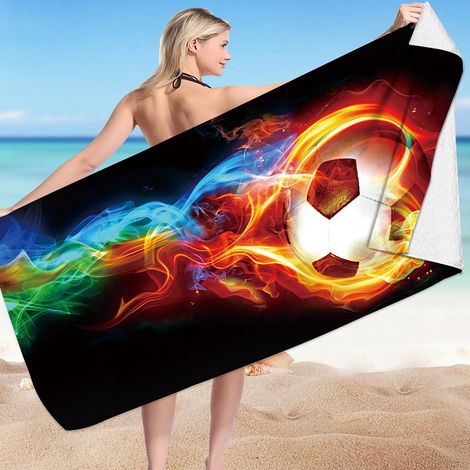 Serviette De Plage - Microfibre 75 x 150 cm - Pour Plage Piscine Camping Extérieur - 1 Pièce (1/5)