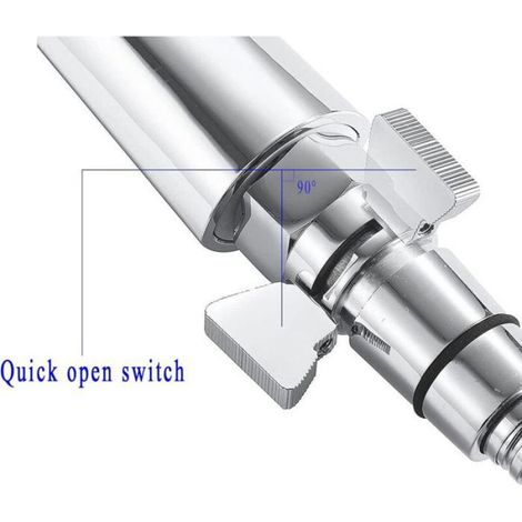 Connecteur Robinet D Arrêt Eau - Laiton - Pour Pommeau De Douche Monobloc - 1 Pièce (1/5)