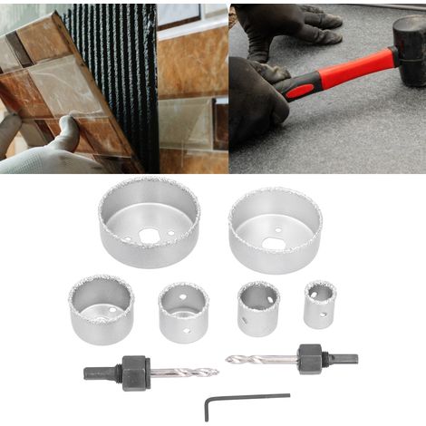Kit de 9 forets cloches/forets à carrelage en carbure de tungstène, 22-73 mm (1/5)