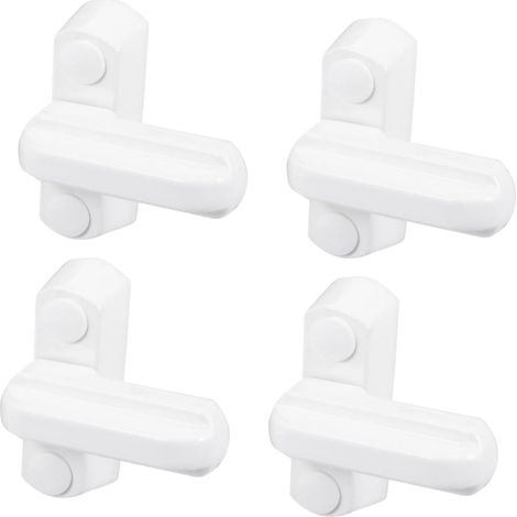 4 Pièces Lot de Verrous de Sécurité pour Châssis Verrous de Fenêtre T à Châssis (1/5)