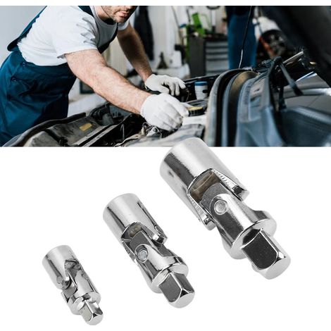 Vierkante Kop Ratschen-Steckschlüsseladapter/Konverter für Elektrowerkzeuge, kompatibel mit 1/4", 3/8" und 1/2" Steckschlüsseln. (1/5)