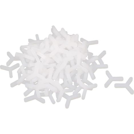 100x Baguette Boden keramisch Fliesen Plastik Abstandhalter Werkzeug 3mm blanc DE (1/2)