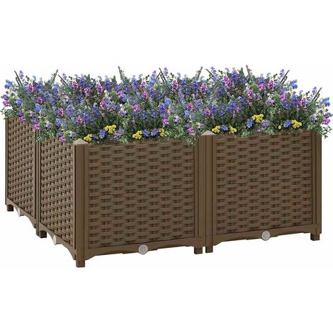Raised Bed 80x80x38 cm Polypropylene vidaXL
