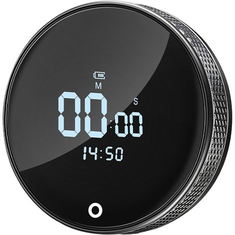 Minuteur Électronique Rotatif USB Magnétique pour Cuisine Pâtisserie Étude, Gestion Temps Compte à Rebours (1/5)