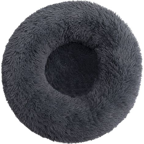 Panier moelleux pour animaux, panier rond en forme de donut pour petits chiens, panier doux et apaisant pour chiens et chats, panier confortable pour chat, diamètre extérieur 40 cm (1/5)