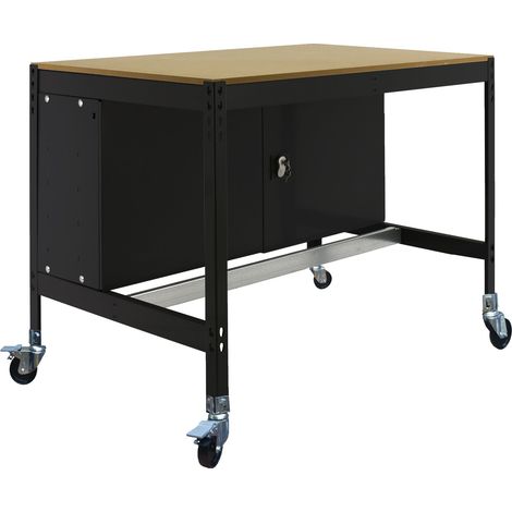 Mesa de Trabajo SIMONWORK con Ruedas BT 0 cabinet 1200 antracita/madera