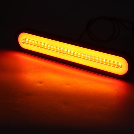 100 LEDs 3-in-1 wasserdichte Rückleuchte mit Blinker, Bremslicht und Stoppleuchte, 12V-24V, Gelb/Rot (1/5)
