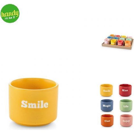 Bicchiere Caffè Espresso H&H Vibes 90 cc Colori assortiti (1/5)