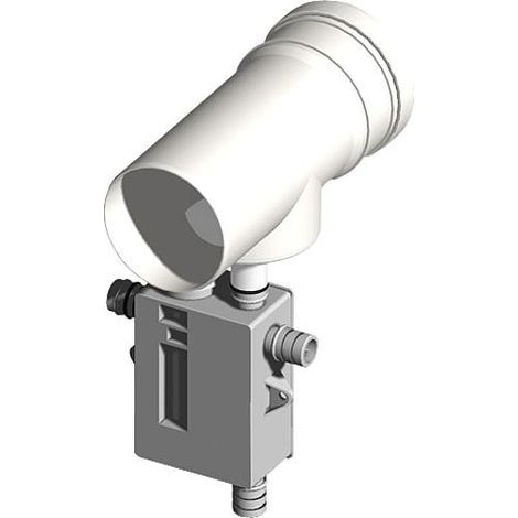 Systeme gaz d'echappement plastique Ecoulement condensat, vertical avec siphon DN 80
