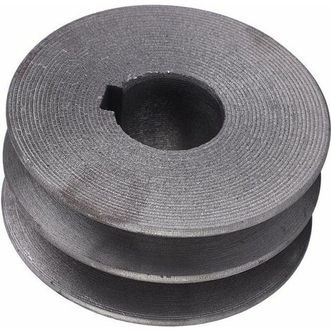 Puleggia scanalata in acciaio fuso per macchina da taglio, diametro 72 mm, foro 24 mm, puleggia motore ruota (1/4)