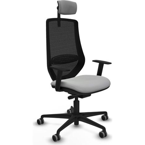 piqueras-y-crespo Mardos Silla de oficina gris claro confortable