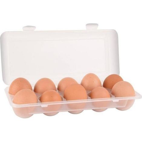 Practical egg container for 10 eggs, light and durable