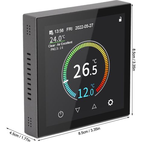 Ortviai Thermostat Intelligent Couleur WiFi HYT001 Écran LCD 90-240 V (1/4)