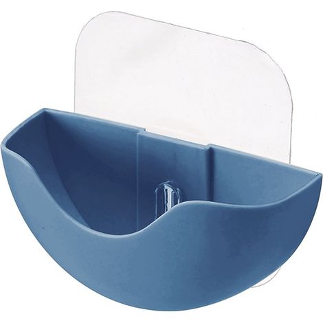 Porte-savon - Murale Auto-adhésive - Bac à Savon avec Drainage et Ventilation 360° - Pour Salle De Bain Cuisine Plan De Travail - 12 x 6 cm - 1 Pièce (1/5)