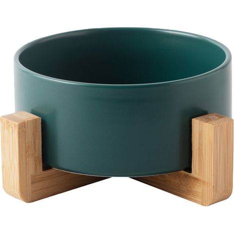 Comederos de cerámica para perros y gatos con soporte, juego de comederos modernos, bonitos y con peso para gatos y perros.