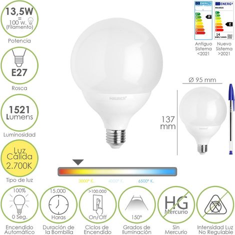 Ampulle Maurer LED Globo E27 13.5W 1521 Lumen