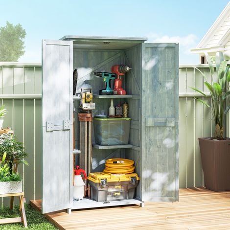 Armoire extérieure. Abri à outils avec 2 étagères.