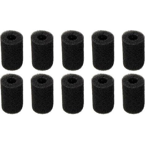 Lot de 10 cartouches filtrantes de rechange pour aquarium (petit format), préfiltres en rouleau avec éponge, protection et entrée d'eau. (1/5)