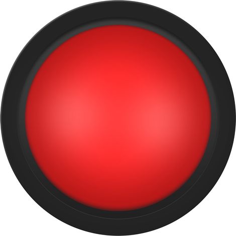 Bouton d'arcade lumineux 100mm rouge avec LED convexe - Pièce détachée pour console de jeux (1/5)