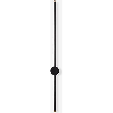 Moderne LED-Wandleuchte Sword 2 aus Metall - Schwarz