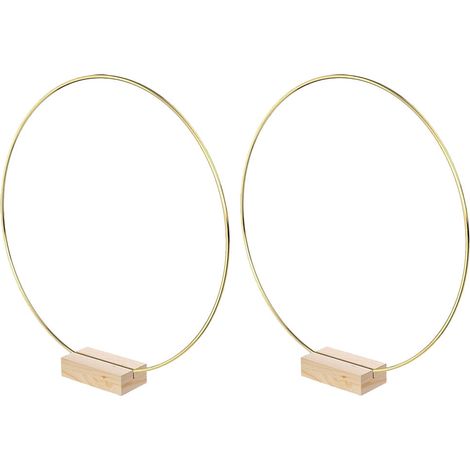 Cercle Métallique - Pour Couronne Florale - Pour Dream Catcher - Pour Décoration Murale - 30 cm - Lot de 2 (1/5)