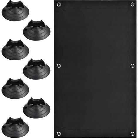 Tenda oscurante portatile da viaggio, oscuramento totale al 100%, tessuto oscurante temporaneo, isolamento termico, con 7 ventose. Per camera da letto, mansarda, auto, lucernario. 48 x 93 cm (1/5)