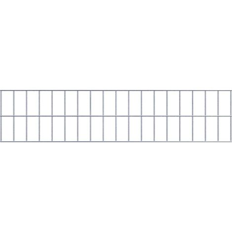 Grille de Gabion à l’unité - Dimensions: 90 cm x 20 cm - mailles de 5 x 10 cm - Made in Germany