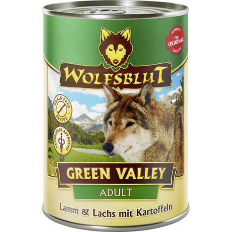 Wolfsblut Green Valley Hundenassfutter Adult getreidefrei 395 g Lamm & Lachs 0