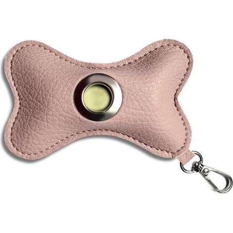 Dos dispensadores de bolsas para excrementos de perro,de cuero,actividades al aire libre y viajes. Incluye bolsas de basura de 12 × 7,5 cm (1/5)