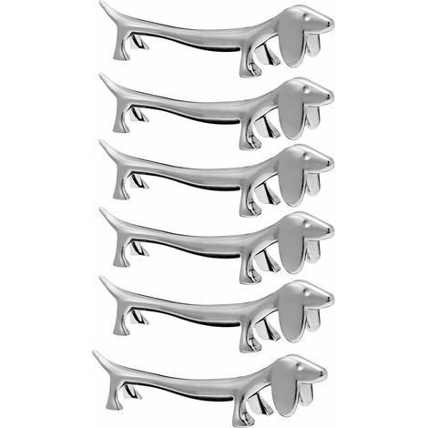 Creative Zinc Alloy Cutlery Set Fork, Knife, Spoon and Fork, Silver - 6pcs (1/5)