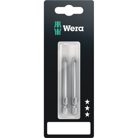 Wera 867/4 Z TORX BO Bits mit Bohrung SB, TX 10 x 70 mm, 2-teilig (1/5)