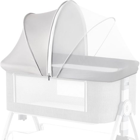 Moustiquaire Bébé - 1 Pièce - Maille Respirante - Pliable Et Portable - Pour Lit Berceau Poussette Voyage - Noir Ou Gris (1/5)