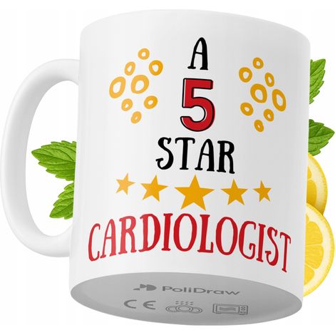 Lustige Tasse für Kardiologen – Kaffee- oder Teetasse mit witzigem Textdesign – ideal für Geburtstage, Namenstage, Feiertage und besondere Anlässe. Hochwertige Tasse für Zuhause, Büro und Arbeit. Farb