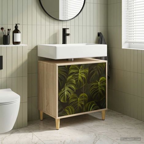 vidaXL Mueble de Cuarto de Baño ELBURG Sonoma 60 x 40 x 60 cm (1/5)