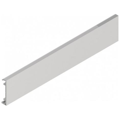 Clip couvercle aluminium effet inox anodisé à clipser sur 2500 mm