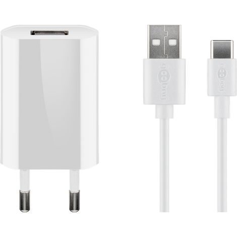 Goobay 45300 cargador de dispositivo móvil Universal Blanco Corriente alterna Interior