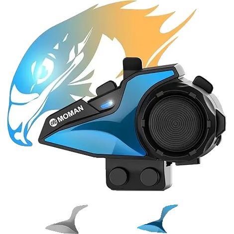 Intercomunicador para casco de motocicleta, tecnología de doble chip, sonido Hi-Fi, 1 unidad (1/2)