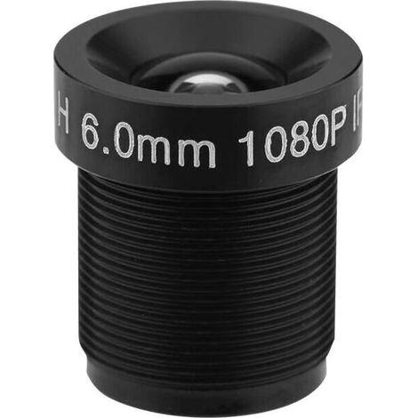 SABIR Objectif de Carte caméra de vidéosurveillance, Distance focale de 6 mm, 2 Millions de Pixels, Objectif de caméra de sécurité Infrarouge avec Protection 24h / 24 avec Champ de Vision de 58 ° (1/5)
