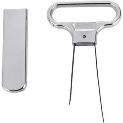 Ouvre-bouteille de vin portable Pompes Serveurs de liège Tire-bouchon Outil de poche Type d'économie de main-d'œuvre Extracteur de liège Accessoires de coupe-feuille argent (1/3)