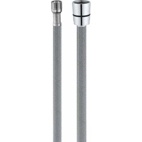 Tuyau de Rechange pour Robinetterie de Cuisine M15/1 x 1/2" x 150cm, Tuyau de Cuisine en Nylon Gris