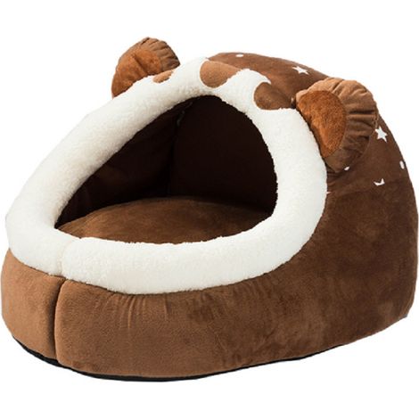 Winterliches Hundebett – Katzenhaus für Welpen und Kätzchen – komfortables Katzenschlafzelt – Indoor-Hundehütte für Kätzchen und Katzen – geeignet für kleine und mittelgroße Hunde und Katzen