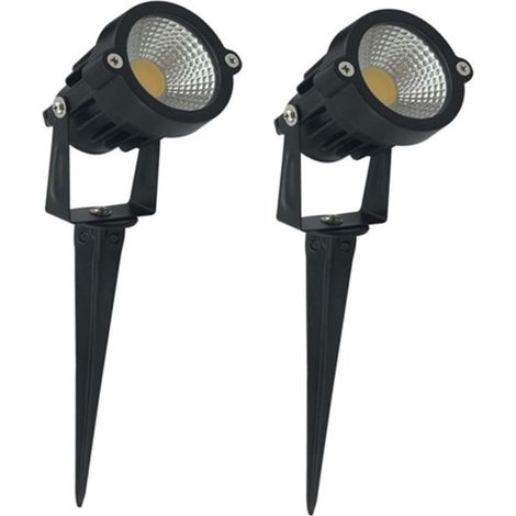 2 Pièces Lampe Extérieur Sur Pied Lumière Blanche Lampe De Jardin Pour (1/5)