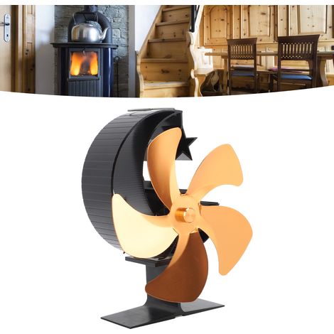 Pêche sur glace, camping, cheminée à bois thermique, ventilateur, or (1/5)