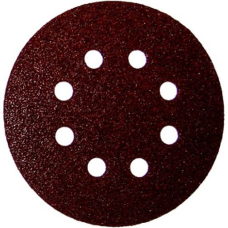 DISCO ABRASIVO VELCRO 8 FORI D 125 MM GRANA 60