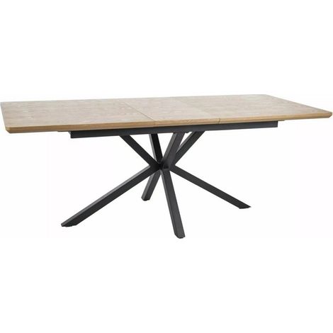 Table à manger extensible 160-200 cm aspect chêne Tommy (1/5)