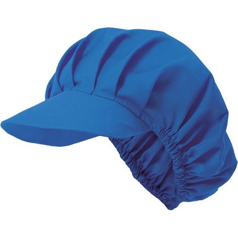 Cofia de cocina con visera rígida y goma elástica VELILLA Serie 404004  Azul ultramar