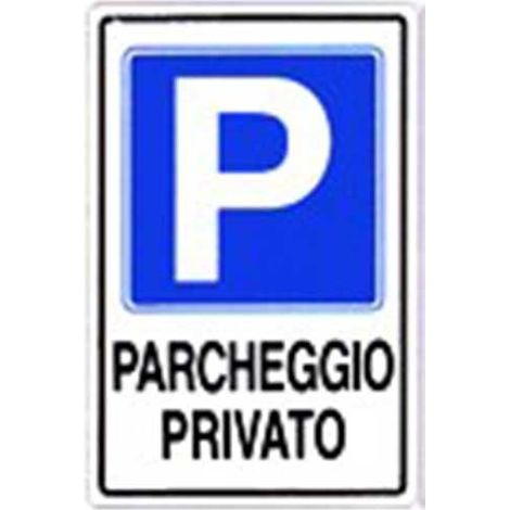 Cartello parcheggio privato cm 20X30 (1/2)